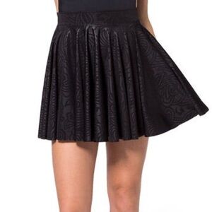 Black Milk Wax Roses Cheerleader Skirt